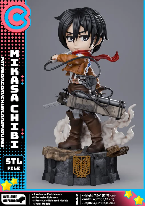Mikasa Ackerman Chibi
