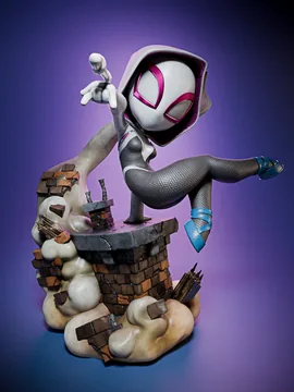 Spider Gwen Chibi thumbnail 1