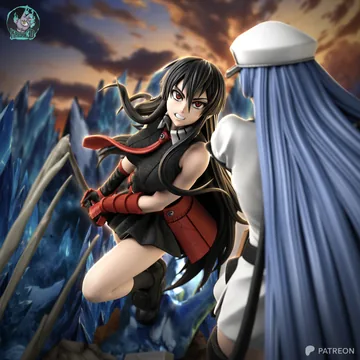 Akame and Esdeath Diorama thumbnail 4