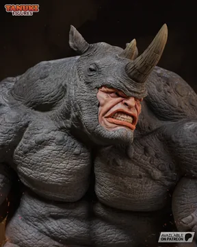 Rhino Bust thumbnail 2