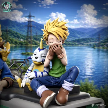 Matt x Gabumon Chibi thumbnail 2