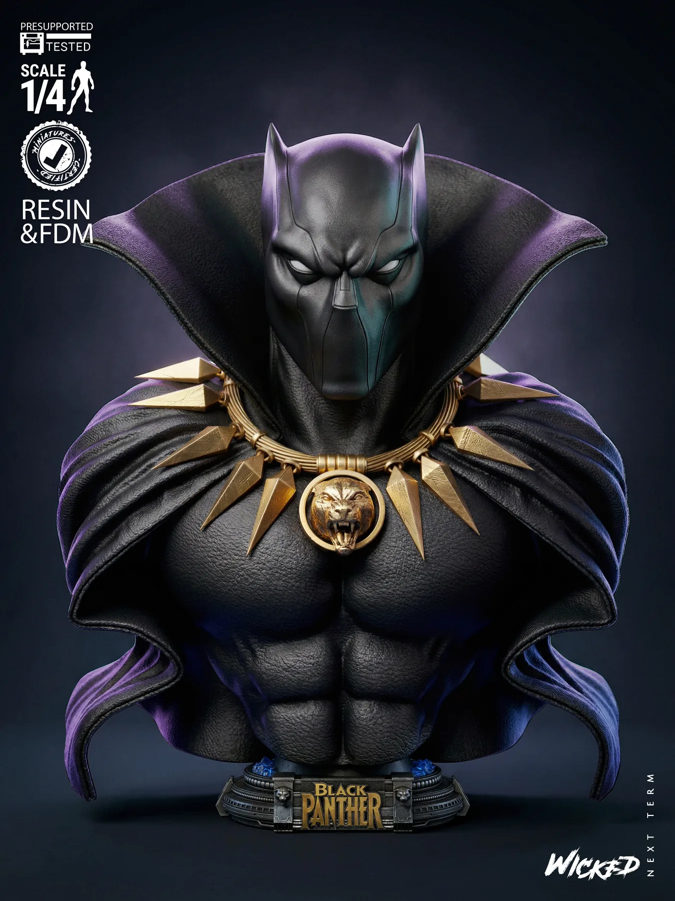 Black Panther Bust