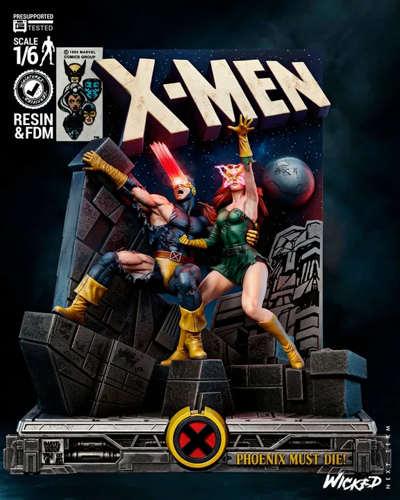 Cyclops and Jean Diorama