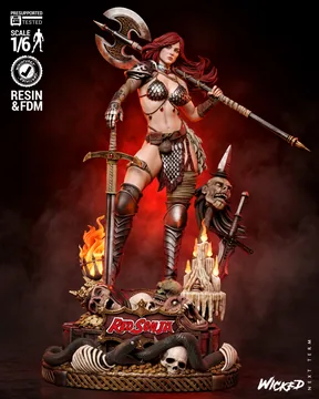 Red Sonja Sculpture thumbnail 1