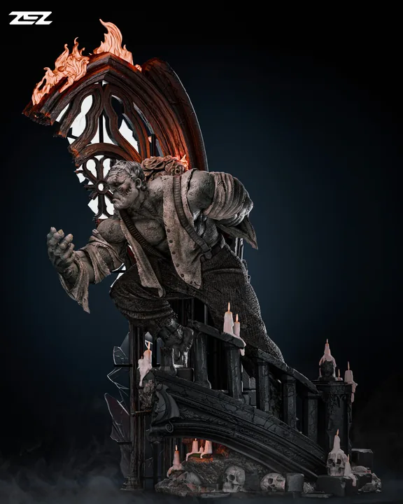 Frankenstein Sculpture