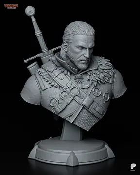 Geralt Bust thumbnail 2