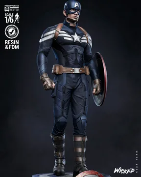 Captain America Sculpture thumbnail 5