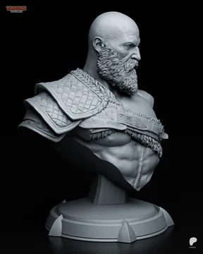 Kratos Bust thumbnail 2
