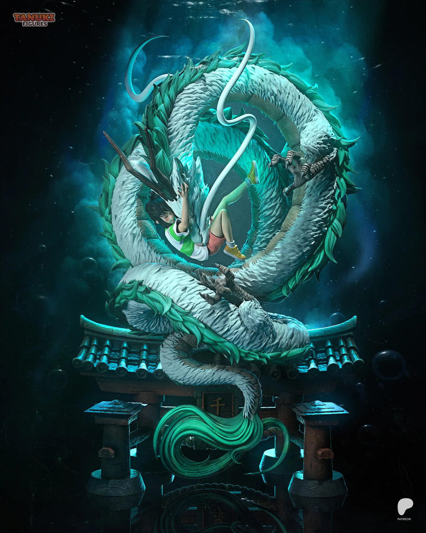 Chihiro & Haku Sculpture