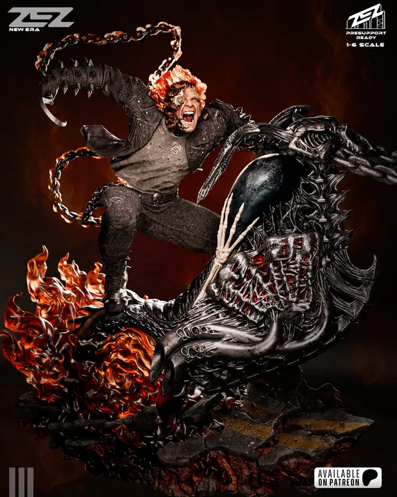 Ghost Rider Sculpture