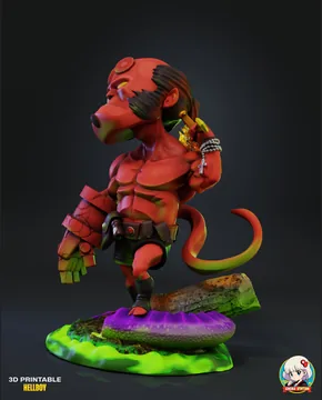Hellboy Chibi thumbnail 3