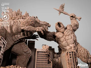 Godzilla VS Kong Diorama thumbnail 4
