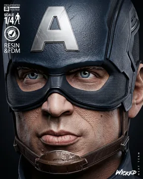 Captain America Bust thumbnail 4