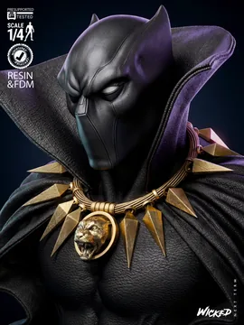 Black Panther Bust thumbnail 3