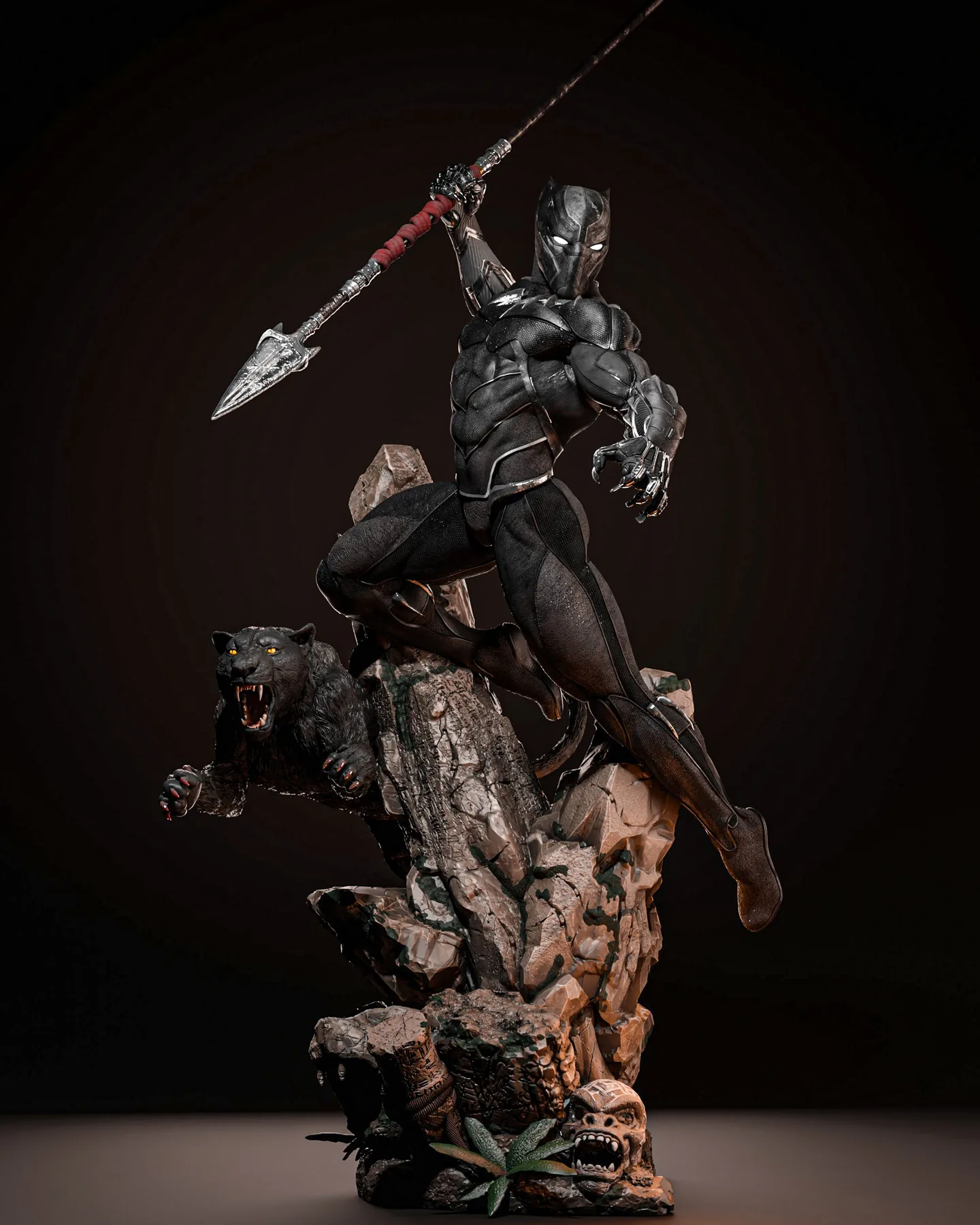 Black Panther Sculpture