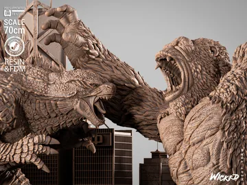 Godzilla VS Kong Diorama thumbnail 5
