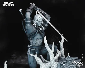 Geralt de Rivia Sculpture thumbnail 6