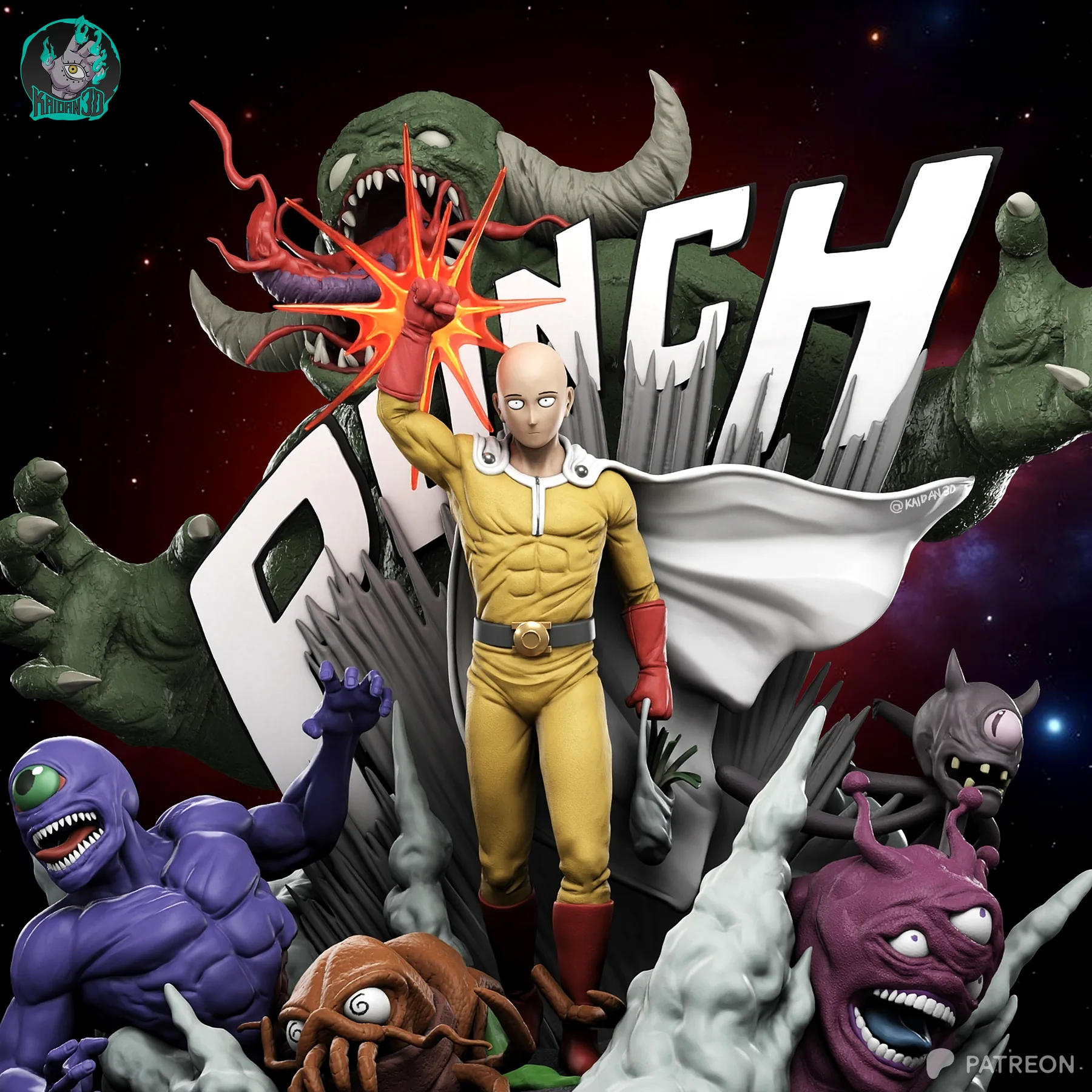 One Punch Man Sculpture