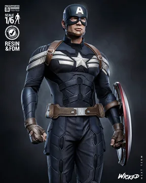 Captain America Sculpture thumbnail 3