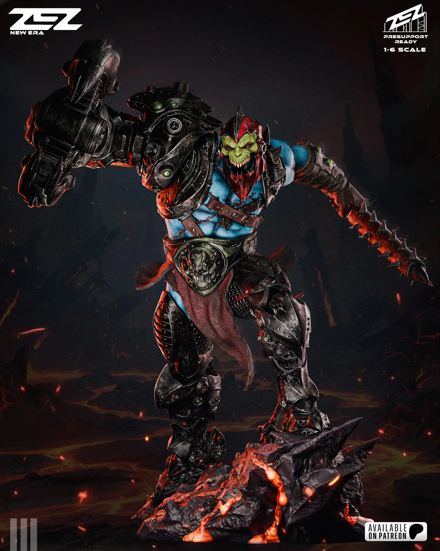 Trapjaw Sculpture