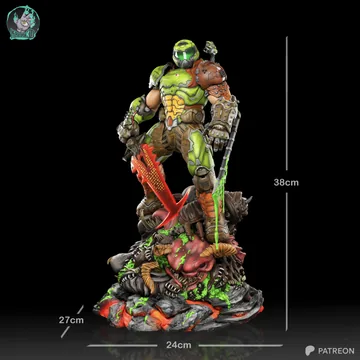 Doom Slayer Sculpture thumbnail 6