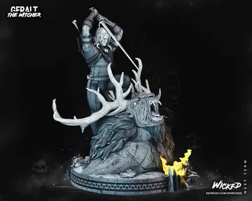 Geralt de Rivia Sculpture thumbnail 4