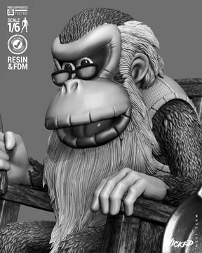 Cranky Kong Sculpture thumbnail 6