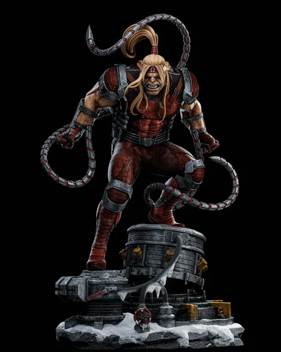 Omega Red Sculpture
