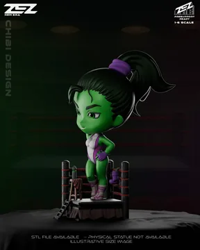 She Hulk Chibi thumbnail 4