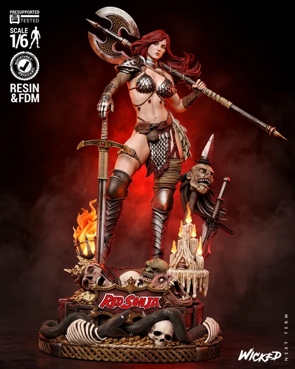 Red Sonja Sculpture