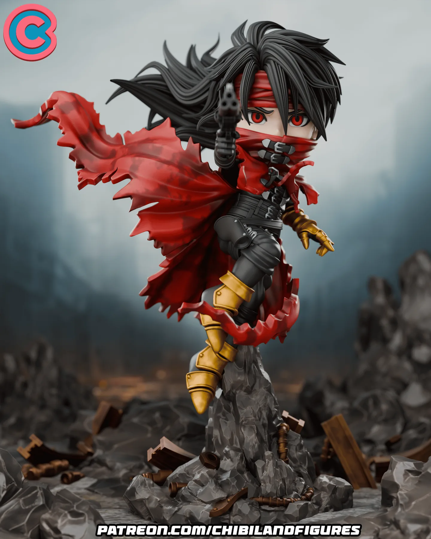 Vincent Valentine Chibi