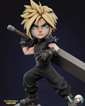 Cloud Strife Chibi thumbnail 3