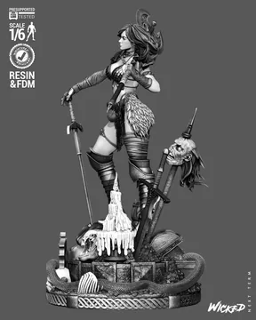 Red Sonja Sculpture thumbnail 4