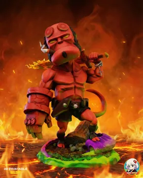 Hellboy Chibi thumbnail 1
