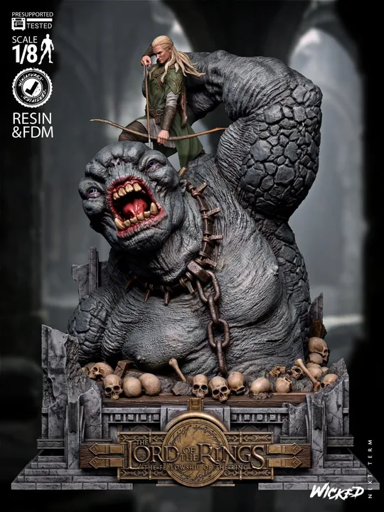 Legolas Vs Troll (Lite Version) Diorama