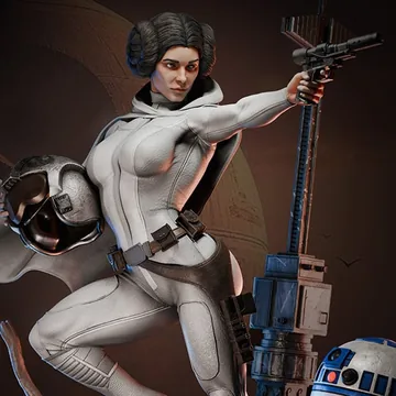 Princess Leia Sculpture thumbnail 2