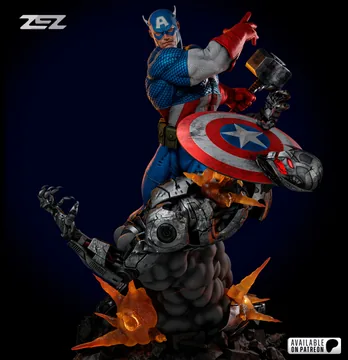 Captain America Sculpture thumbnail 3