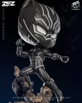 Black Panther Chibi thumbnail 4