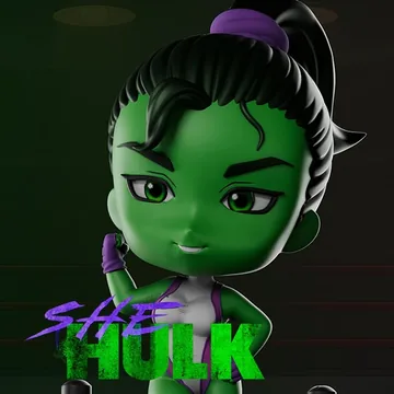 She Hulk Chibi thumbnail 6