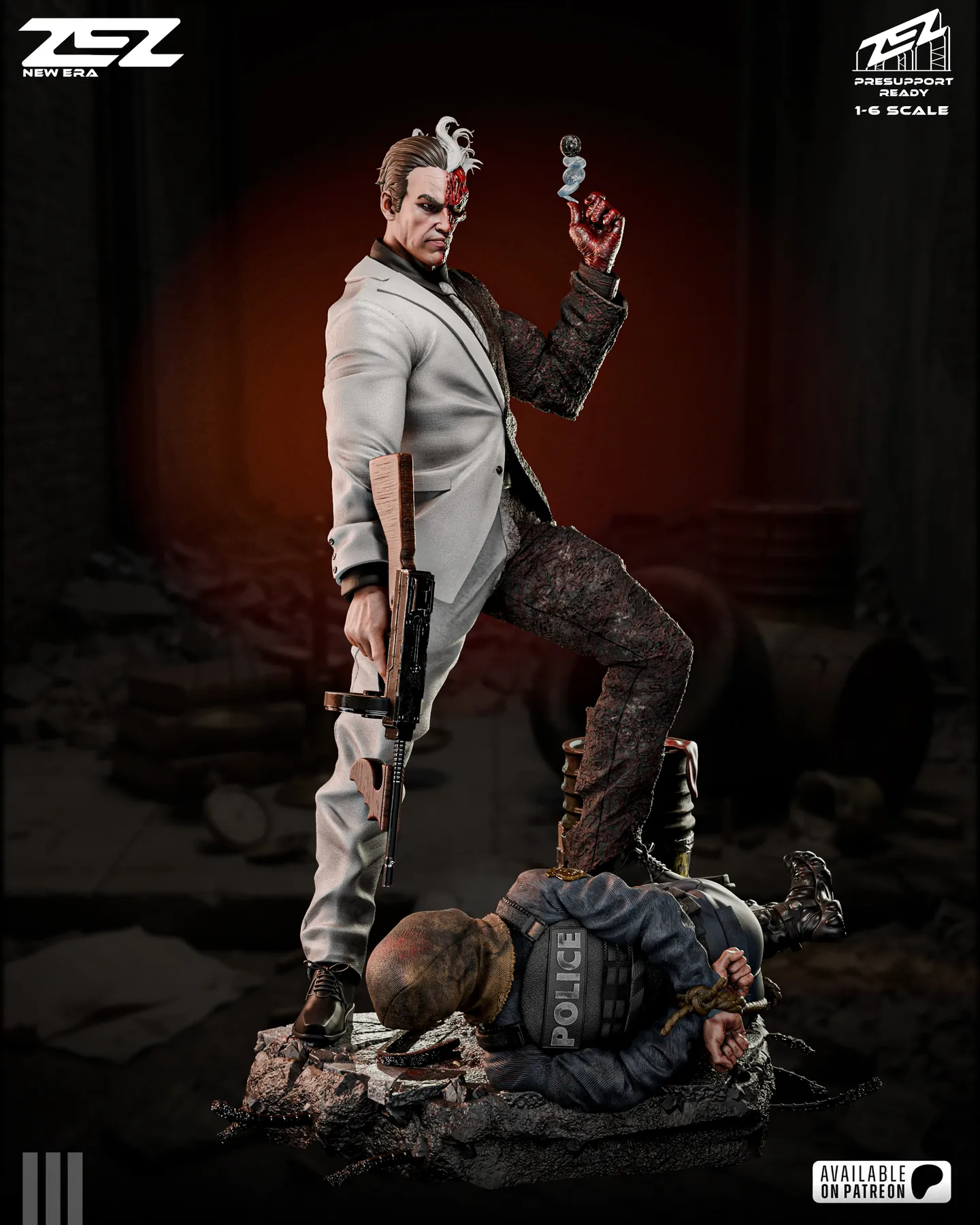 Two Face Sculpture
