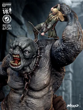 Legolas Vs Troll Diorama thumbnail 4