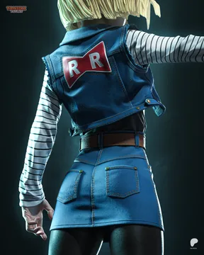 Android 18 Sculpture thumbnail 4