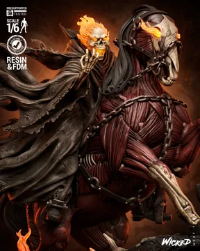 Ghost Rider Caleb Sculpture thumbnail 6