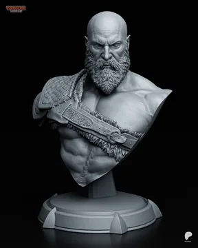 Kratos Bust thumbnail 1