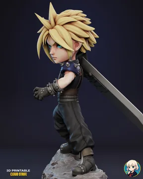 Cloud Strife Chibi thumbnail 4