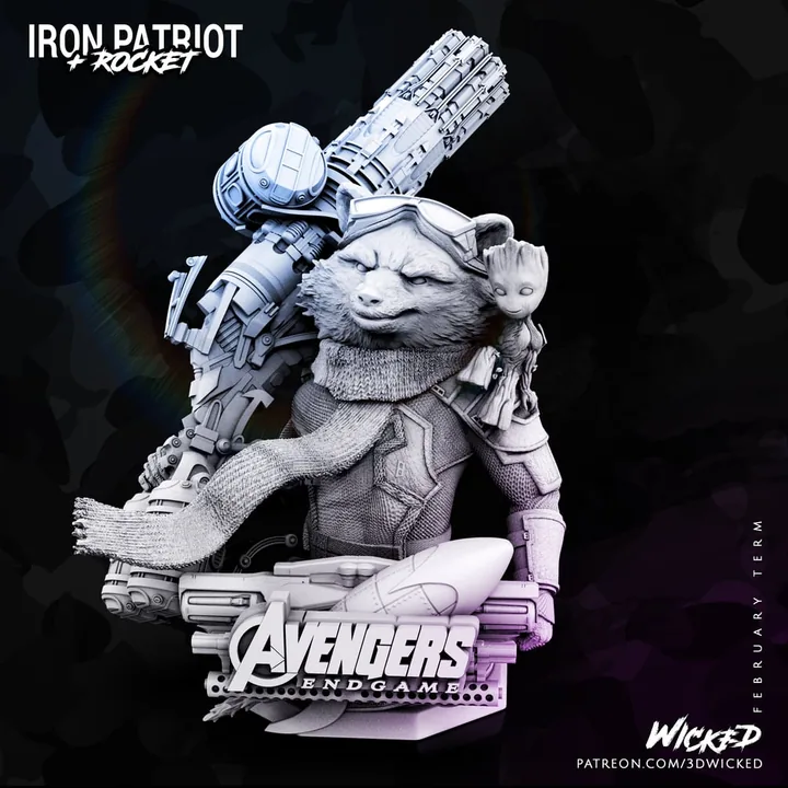 Rocket Racoon Bust