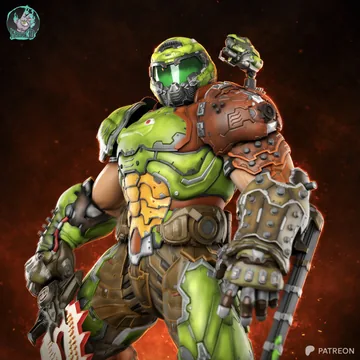Doom Slayer Sculpture thumbnail 3