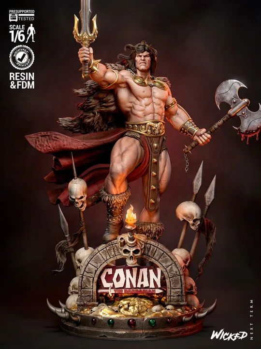 Conan The Barbarian Sculpture