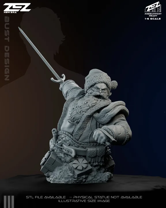 Santa Claus Bust