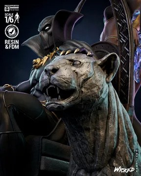 Black Panther and Storm Diorama thumbnail 4